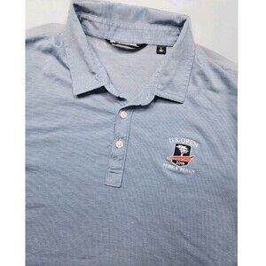 Travis Mathew Polo Golf Shirt US Open Pebble Beach 2019 Size Large Blue